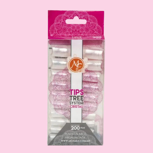 Tip Recto Cristal c/200 MC Nails
