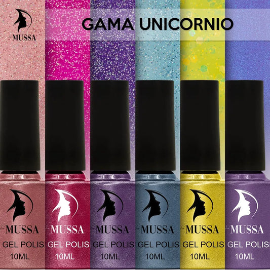 Gel Mussa Gama Unicornio 6pzas