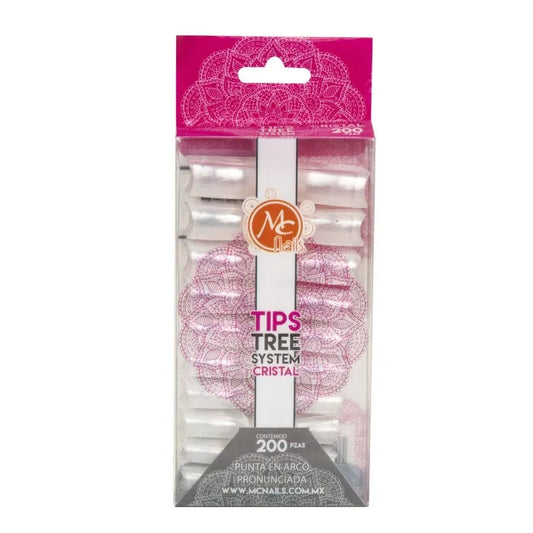 Tip Recto Cristal c/200 MC Nails