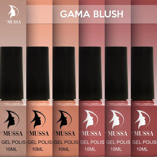 Gel Mussa Gama Blush 6pzas