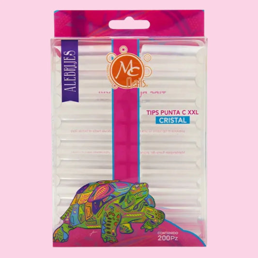 Tip Punta C XXL Cristal c/200 MC Nails